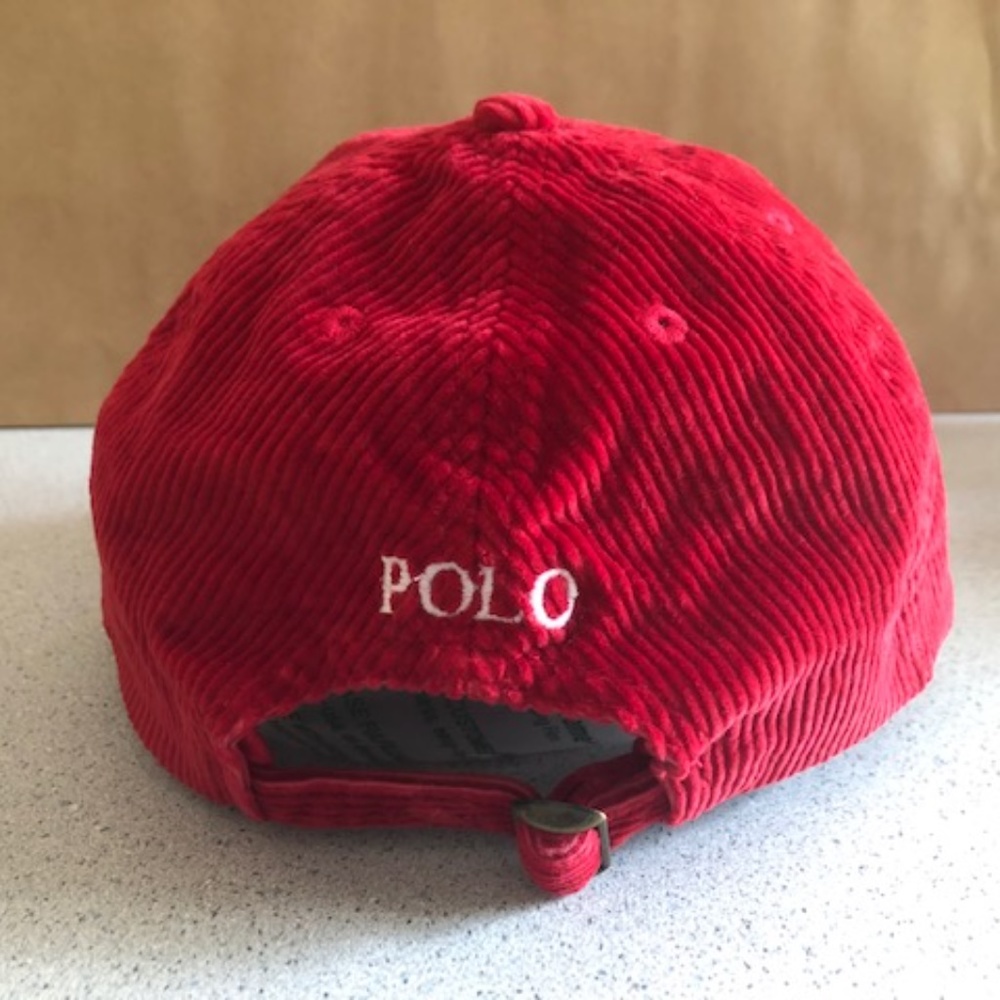 Polo Ralph Lauren Bear Corduroy Baseball Youth Cap - Picture 3 of 6
